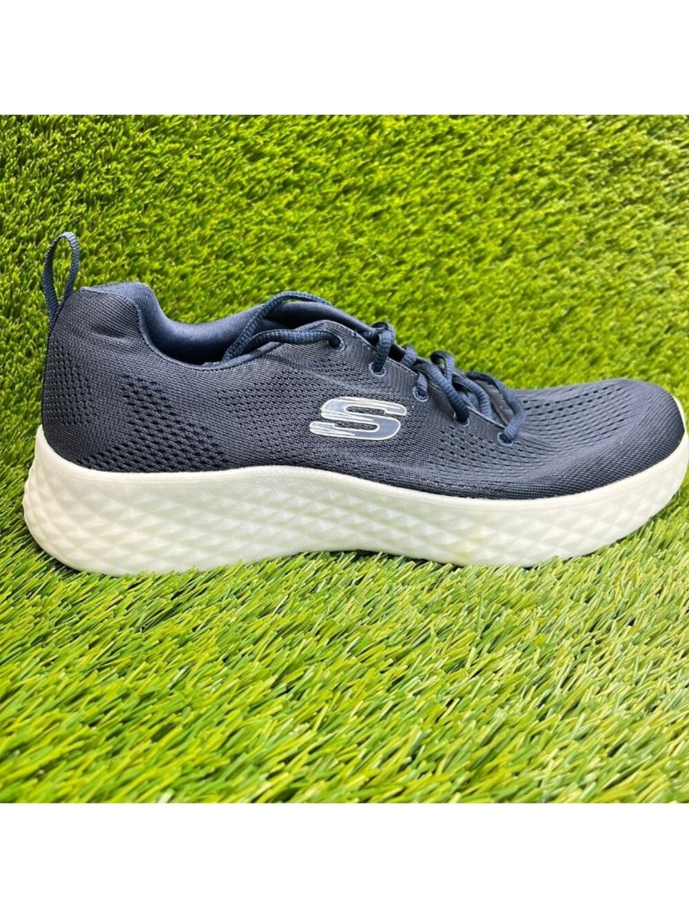 Skechers Lite Foam Trainer Mens Size 10 Blue Athletic Running Shoes Sneakers